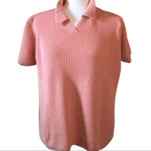 Holmewood Short Sleeve Sweater Top Size 14